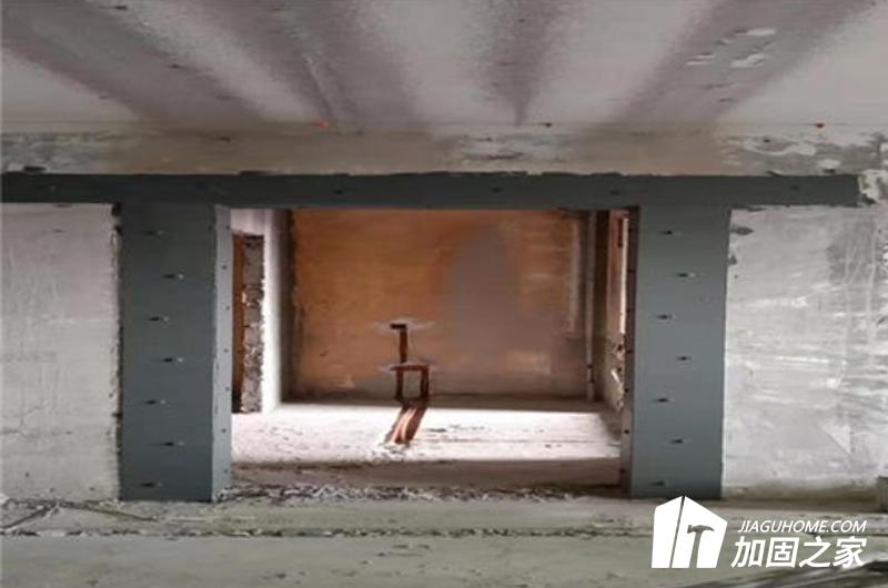 在別墅原結(jié)構(gòu)的承重墻開門洞加固