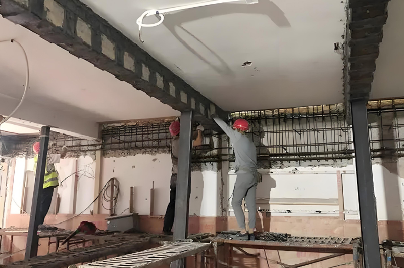 建筑物超負荷使用加固。