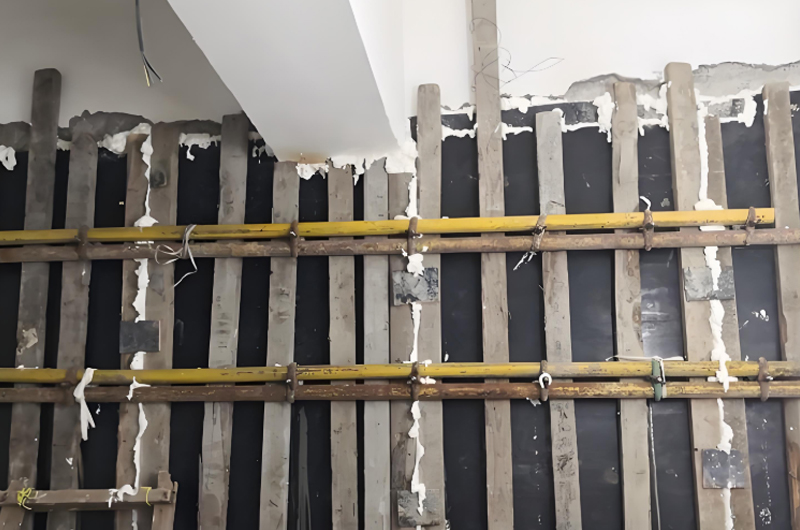 墻體加固完成工作