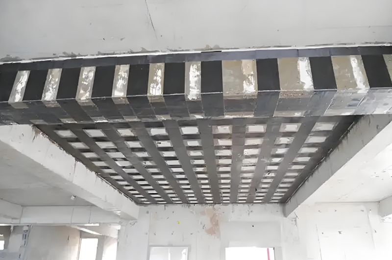 樓板開(kāi)裂碳纖維布加固