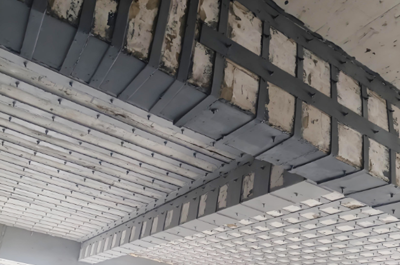 梁粘鋼加固施工