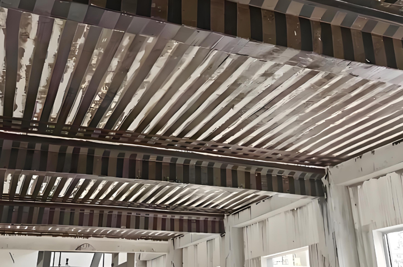 梁與樓板加固(水平承重體系：抗彎、抗剪核心)