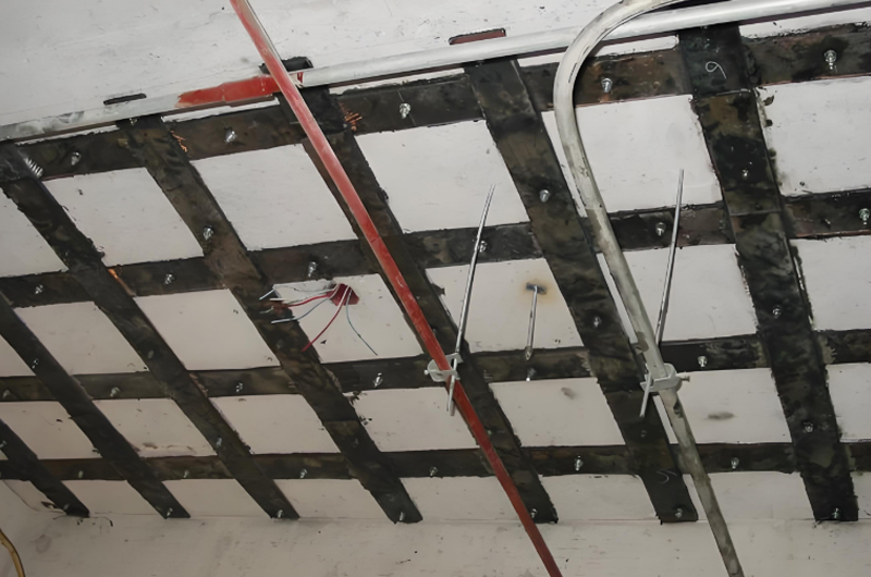 樓板加固前的檢測