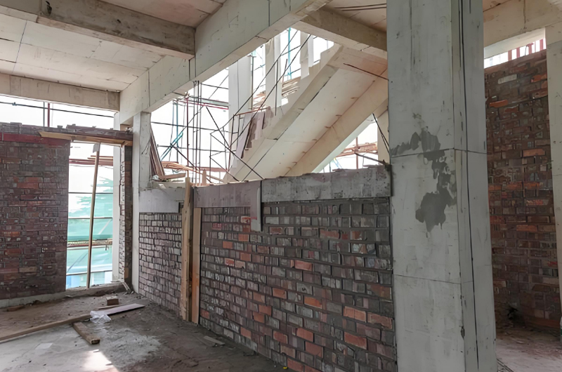 砌體柱外包混凝土加固