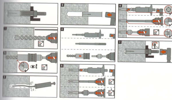 喜利得HKD敲擊式錨栓施工工藝 喜利得HKD敲擊式錨栓施工工藝